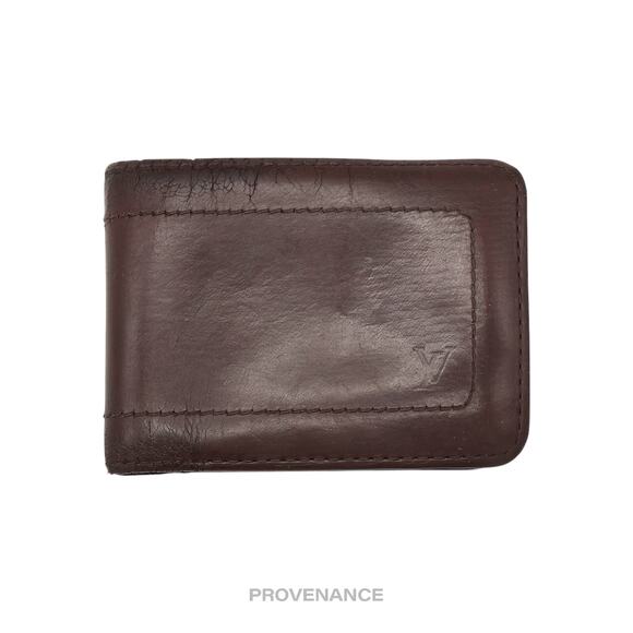 🔴 Louis Vuitton 6CC Bifold Wallet - Utah Brown Leather - Picture 1 of 9